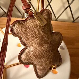 Coach Puffy Bear Bag Charm NWT
